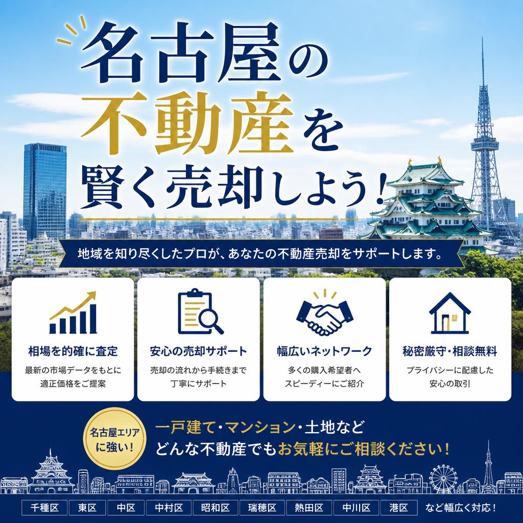 （名古屋の不動産売却）税金、手数料はいくら？