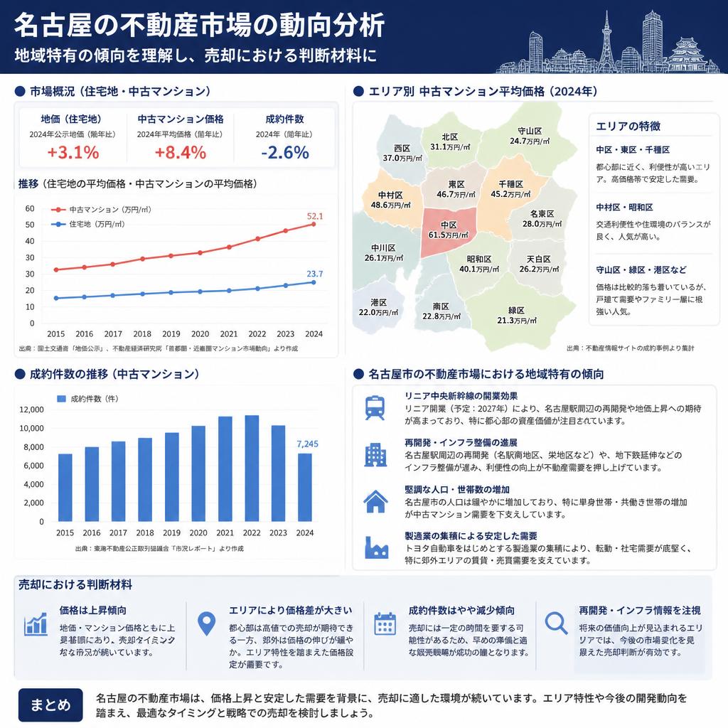 名古屋の不動産市場の現状