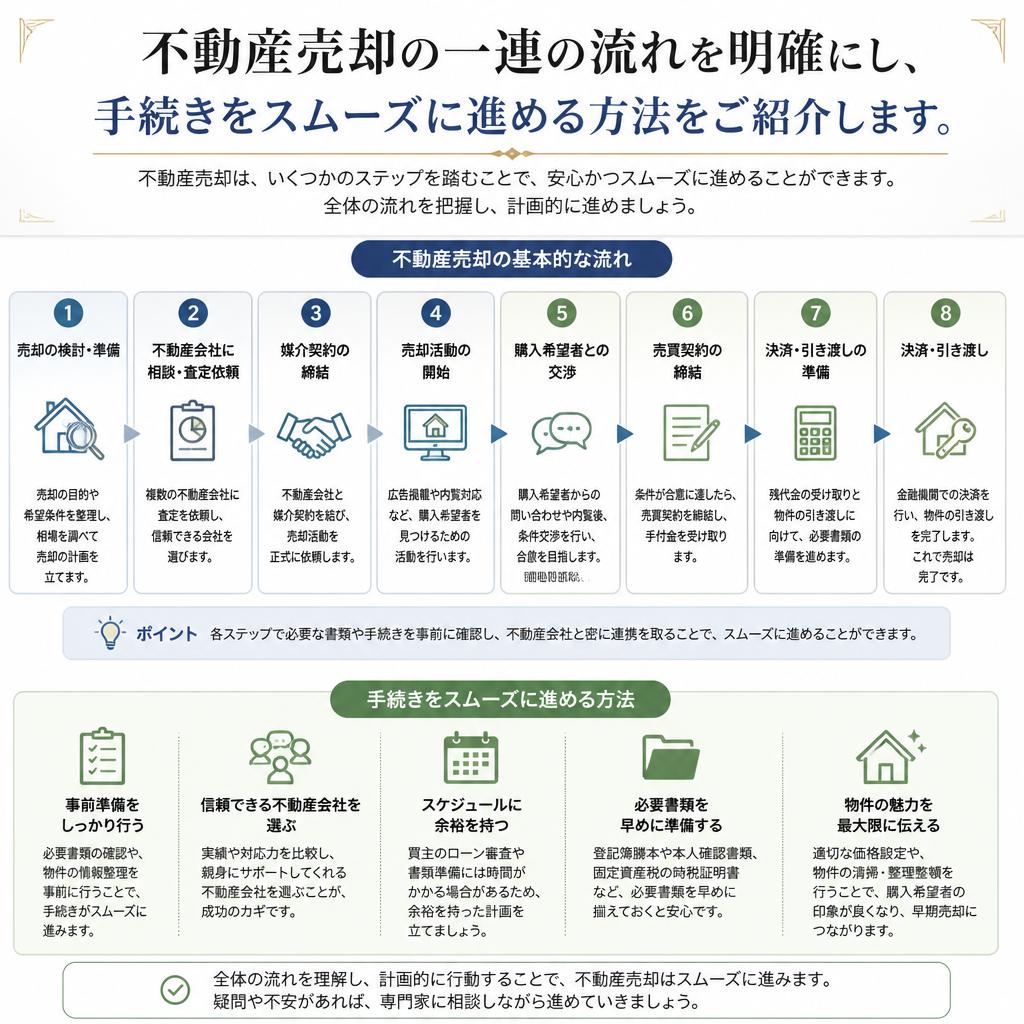 どう進める？不動産の売却流れ