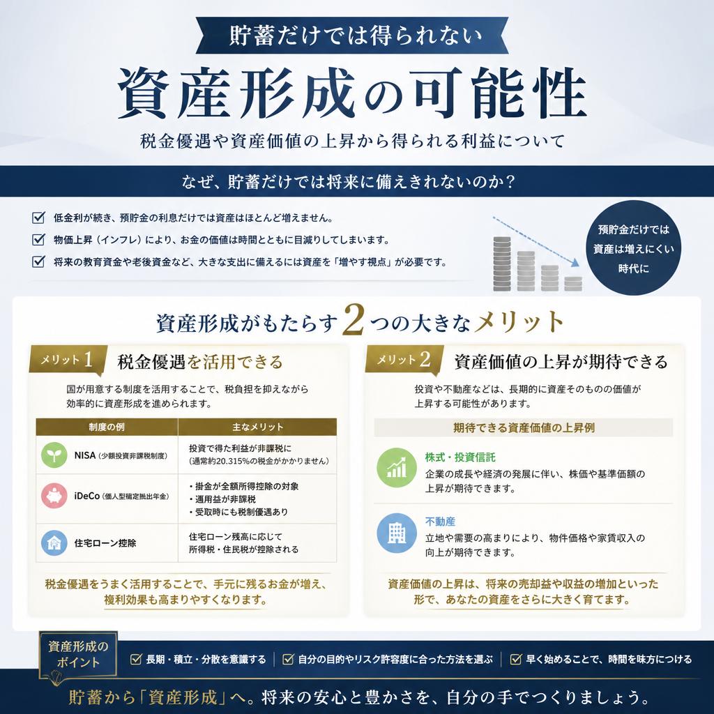 貯蓄から投資へシフトするメリット