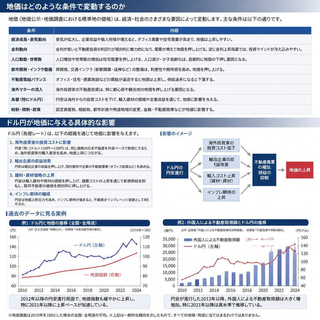 地価の変動