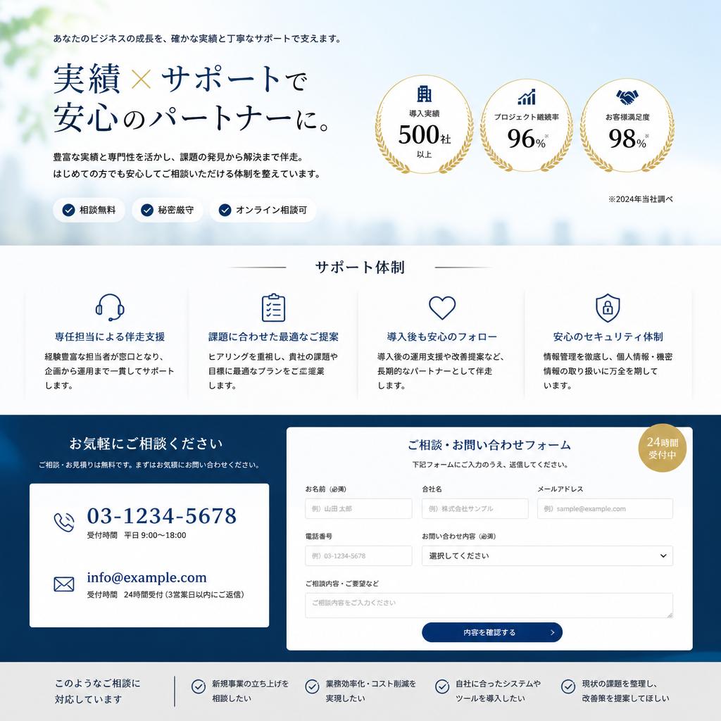 いつでも相談できる環境を