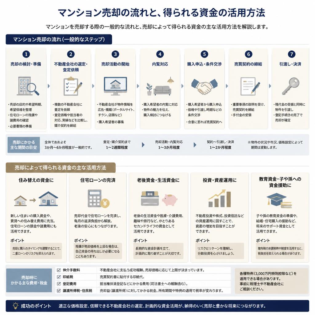 マンション売却で得られる資金とは？
